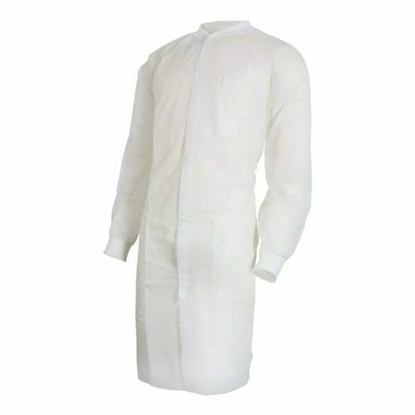 Mckesson Lab Coat, Large / X-Large, White, 30PK 34381200